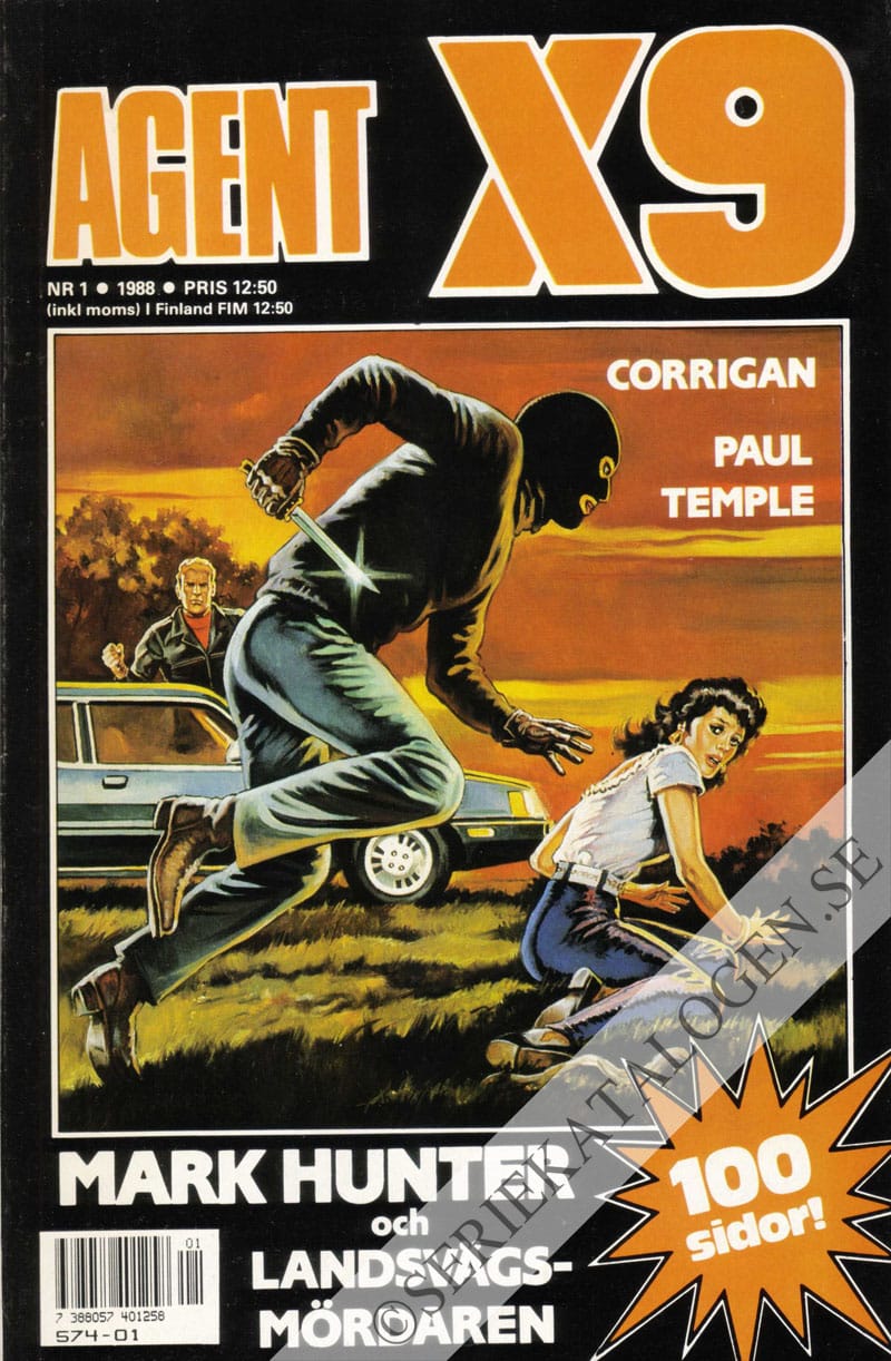 Framsida på Agent X9 #1 (1988)
