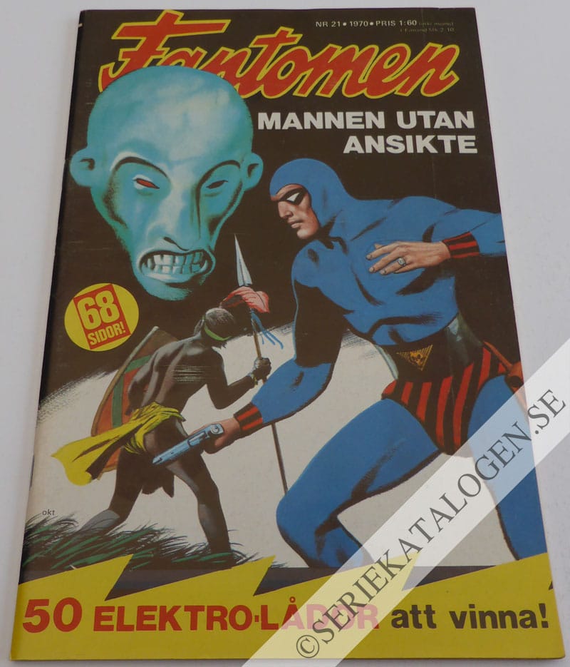 Framsida på Fantomen #21 (1970)