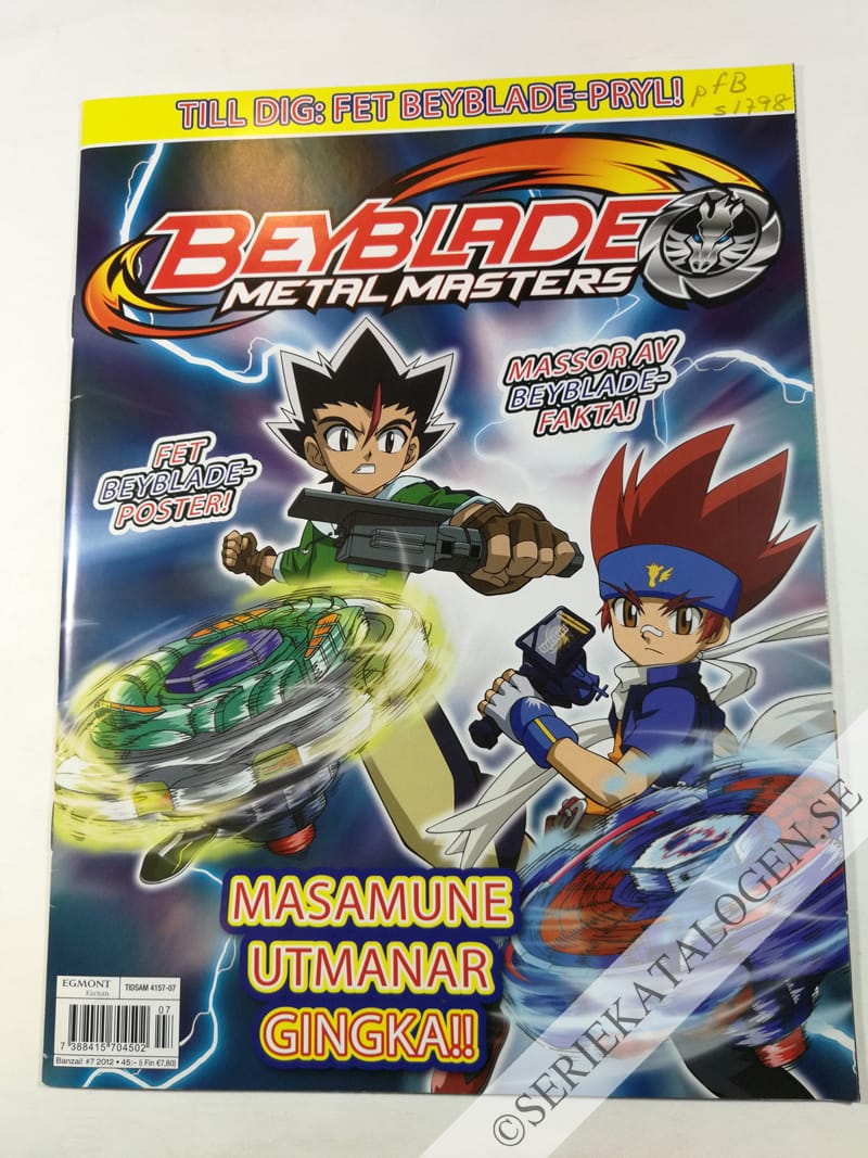 Framsida på Banzai! #7 - Beyblade Metal Masters (2012)