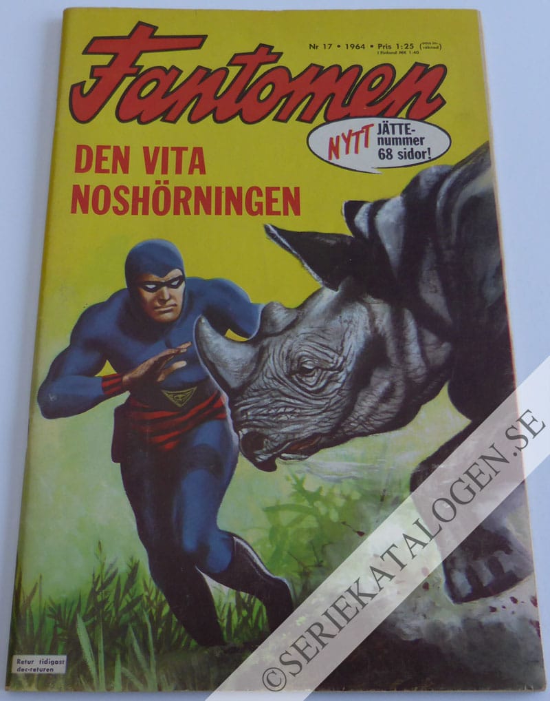 Framsida på Fantomen #17 (1964)