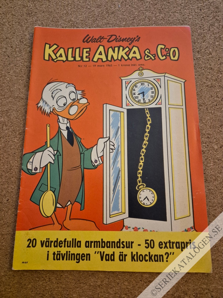 Framsida på Kalle Anka & C:o #12 (1963)