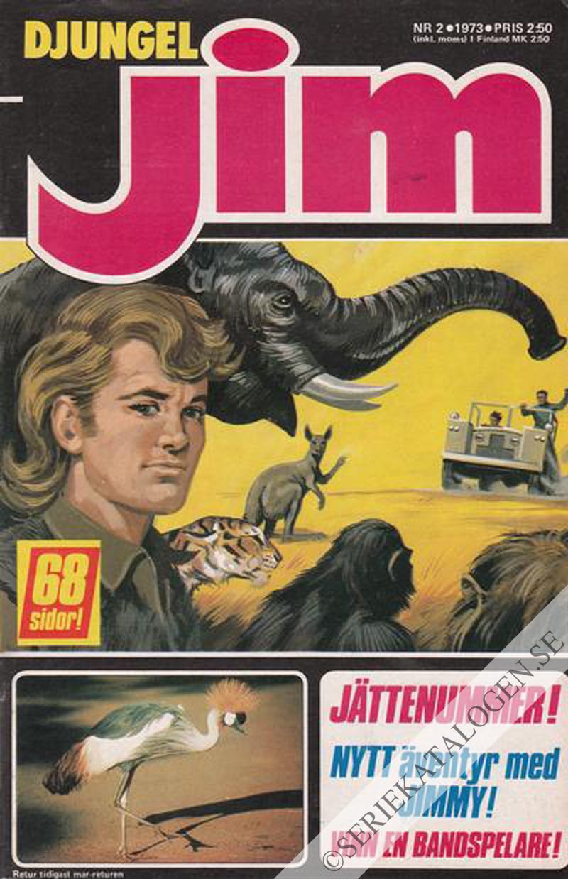 Framsida på Djungel-Jim #2 (1973)