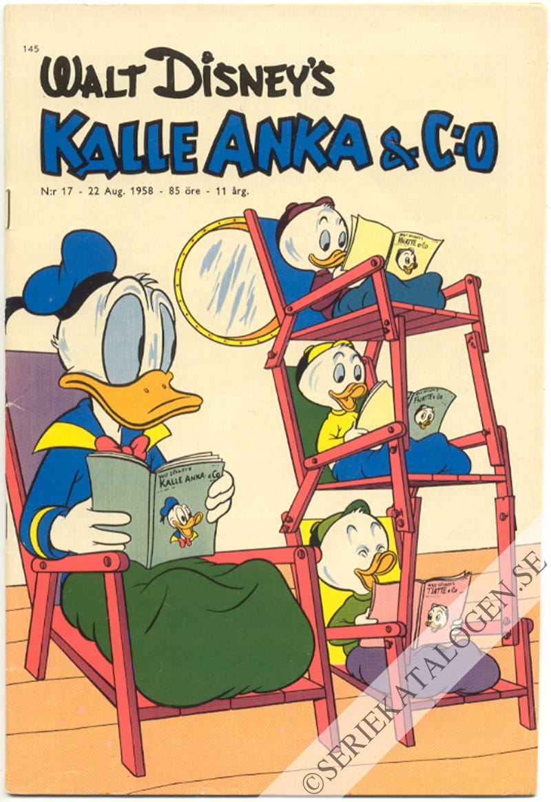 Framsida på Kalle Anka & C:o #17 (1958)