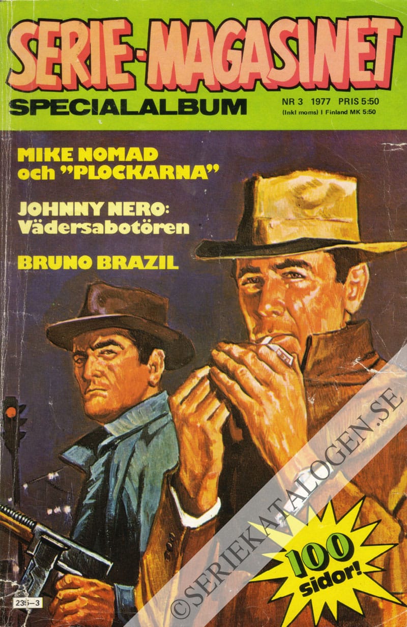 Framsida på Seriemagasinet specialalbum #3 (1977)