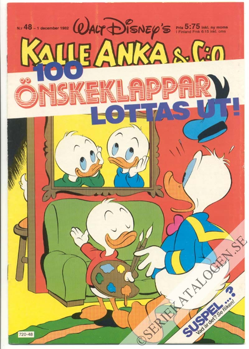 Framsida på Kalle Anka & C:o #48 (1982)