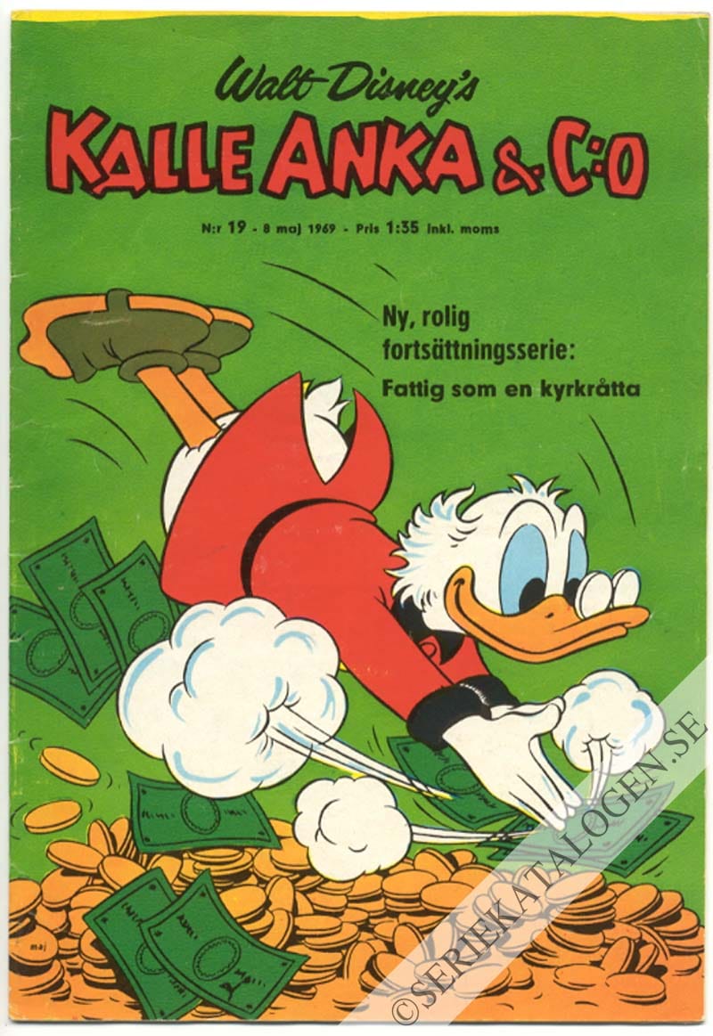 Framsida på Kalle Anka & C:o #19 (1969)