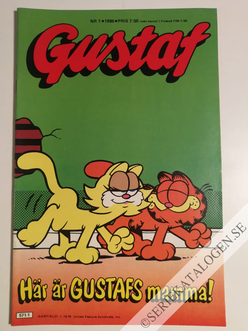 Framsida på Gustaf #1 (1986)