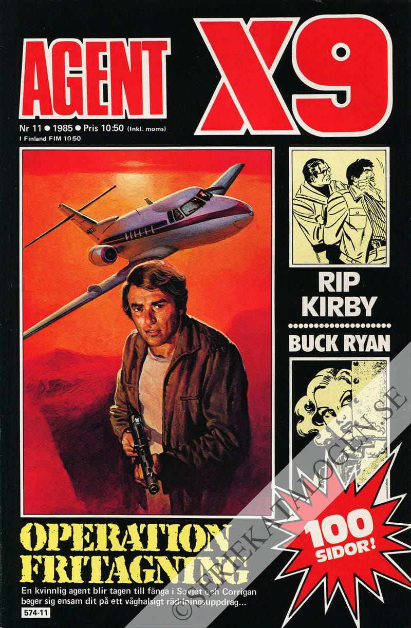 Framsida på Agent X9 #11 (1985)