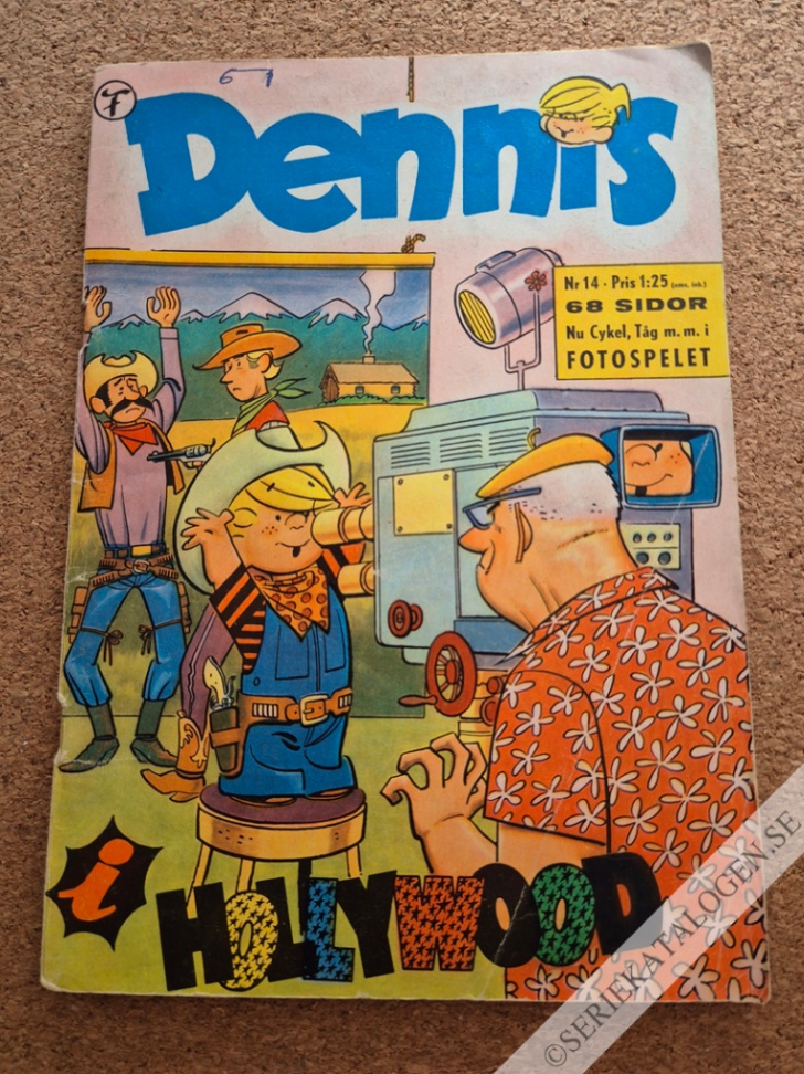 Framsida på Dennis #14 - Dennis i Hollywood (1961)