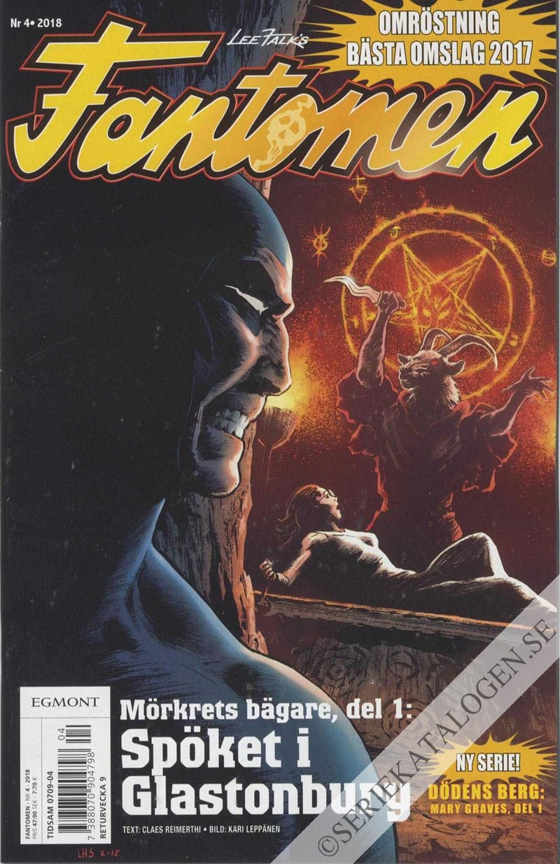 Framsida på Fantomen #4 (2018)