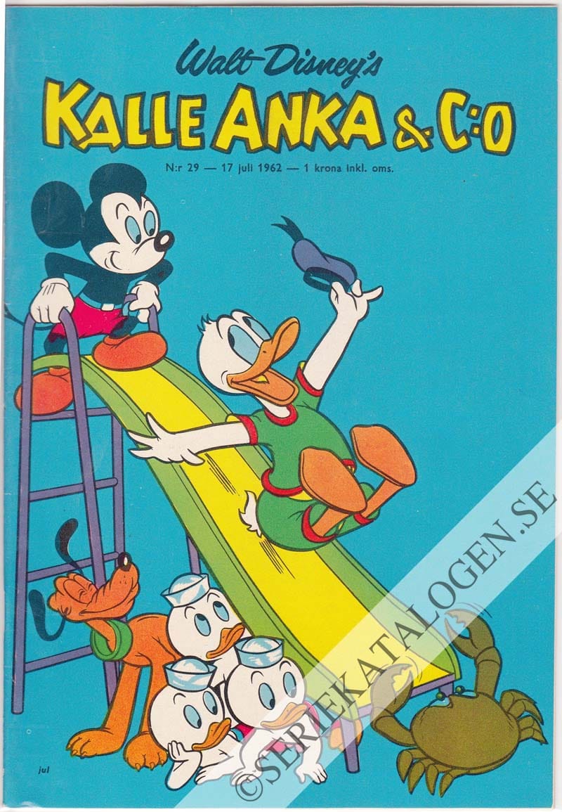 Framsida på Kalle Anka & C:o #29 (1962)