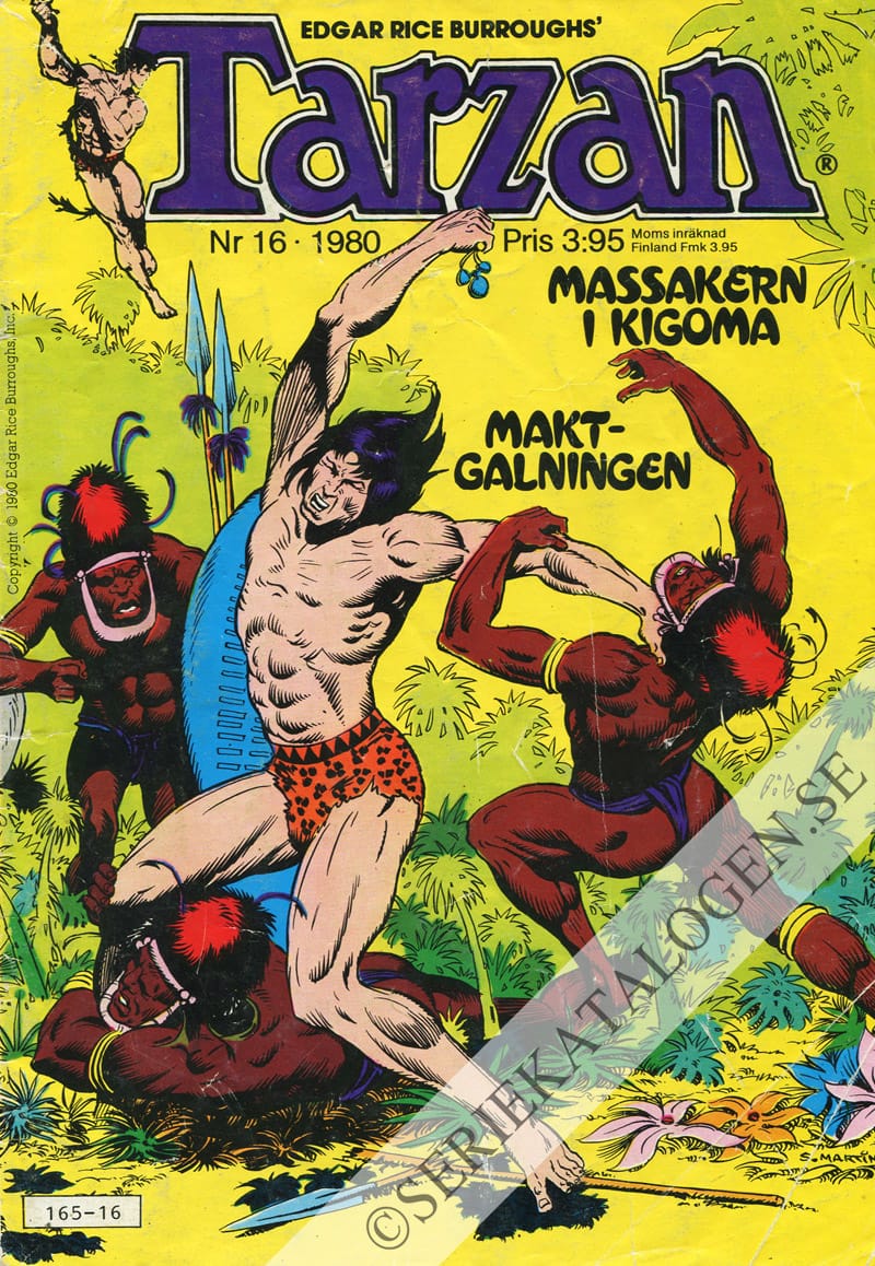 Framsida på Tarzan #16 (1980)