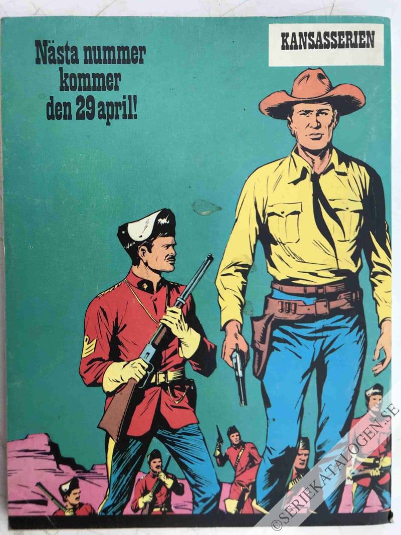Baksida på Tex Willer och den vite indianen (1976)