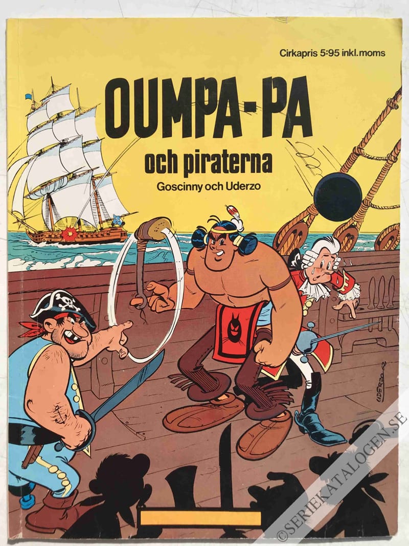 Framsida på Oumpa-Pa Oumpa-Pa och piraterna (1973)