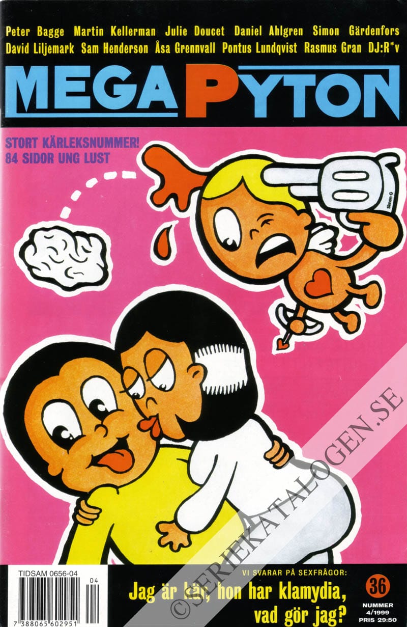 Framsida på MegaPyton #4 (1999)