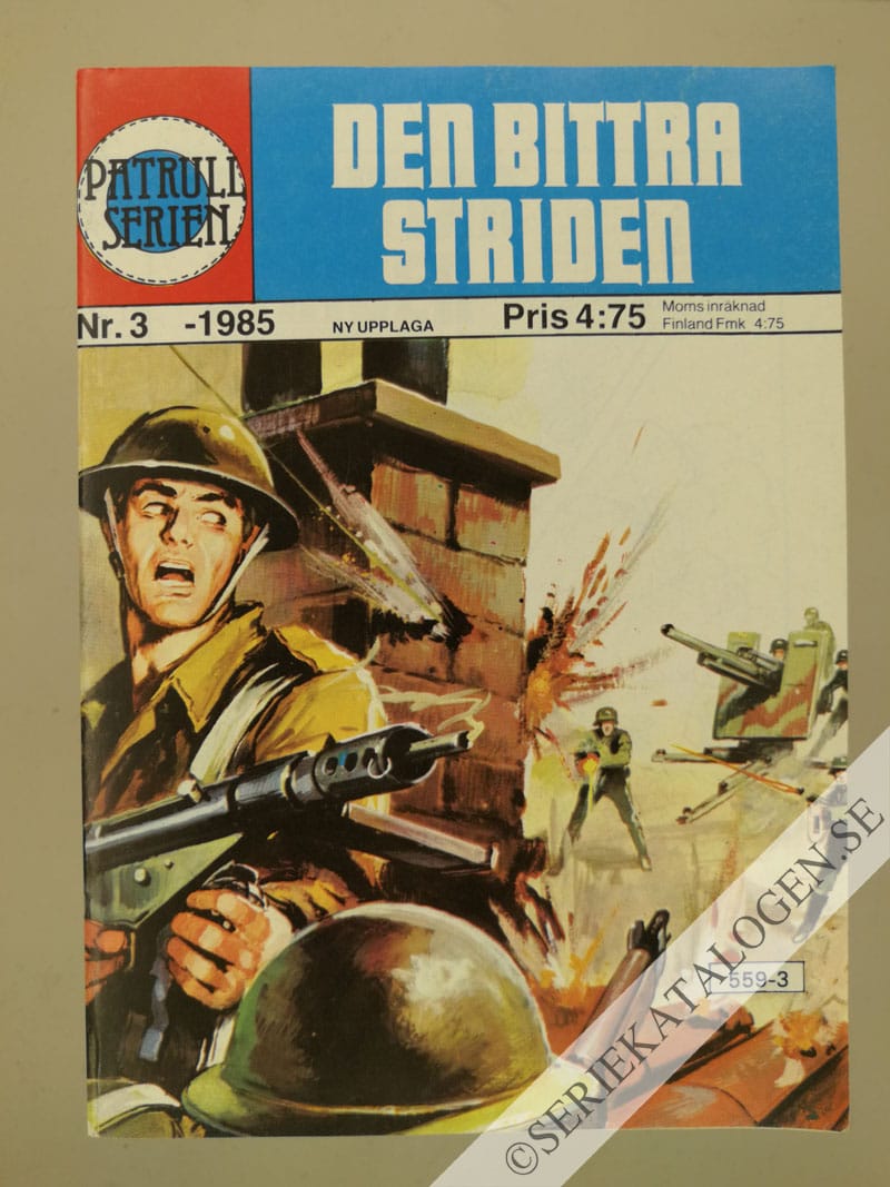 Framsida på Patrullserien #3 - Den bittra striden (1985)