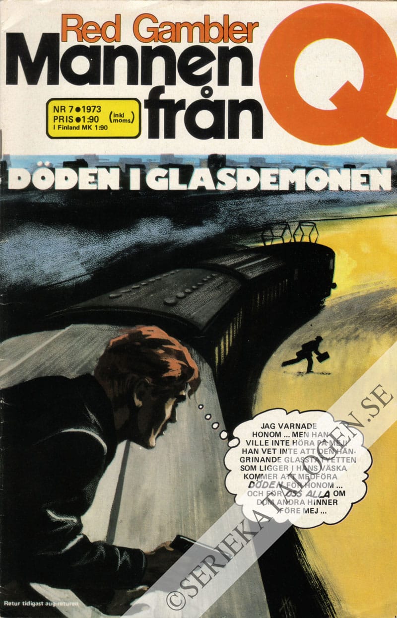 Framsida på Red Gambler - Mannen från Q #7 (1973)