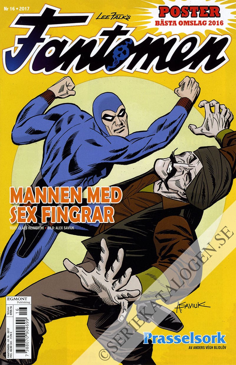 Framsida på Fantomen #16 (2017)