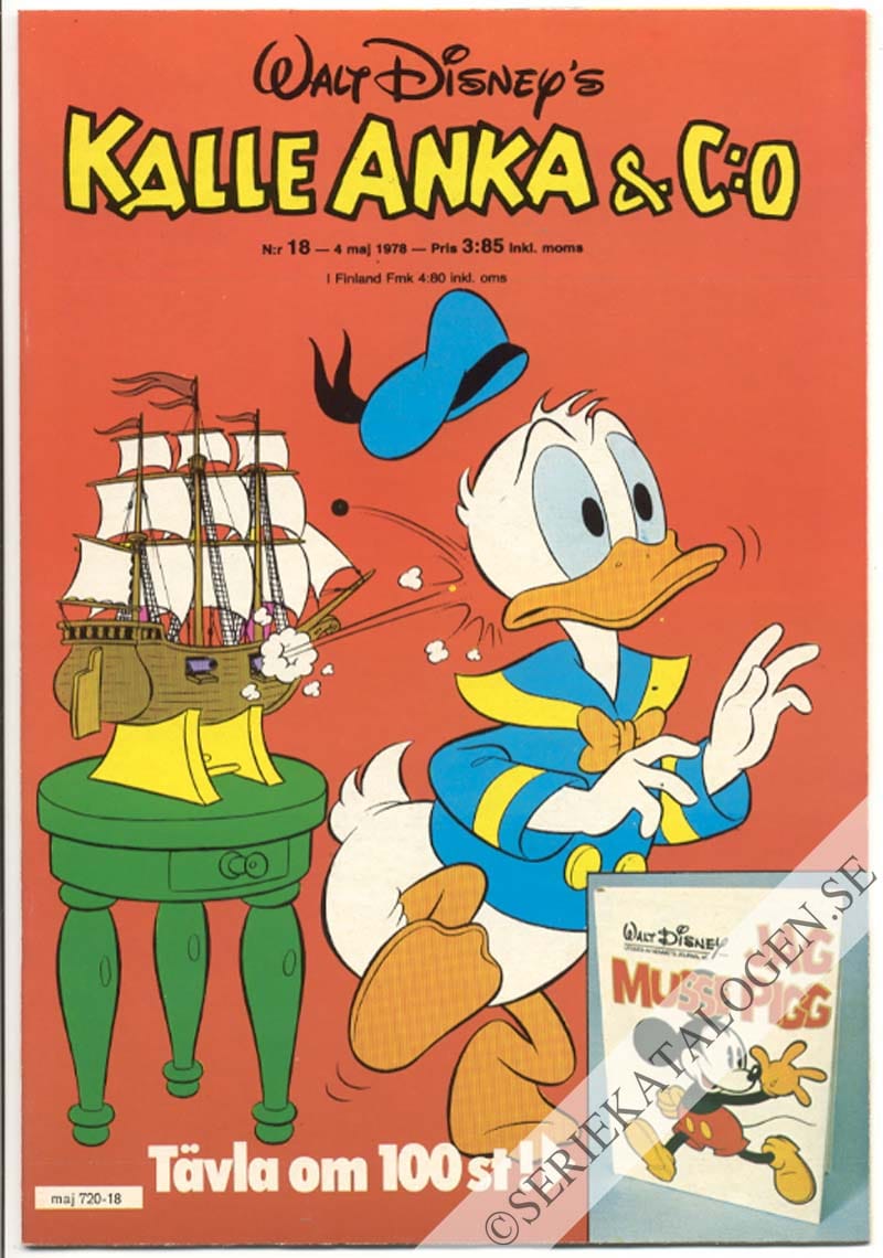 Framsida på Kalle Anka & C:o #18 (1978)