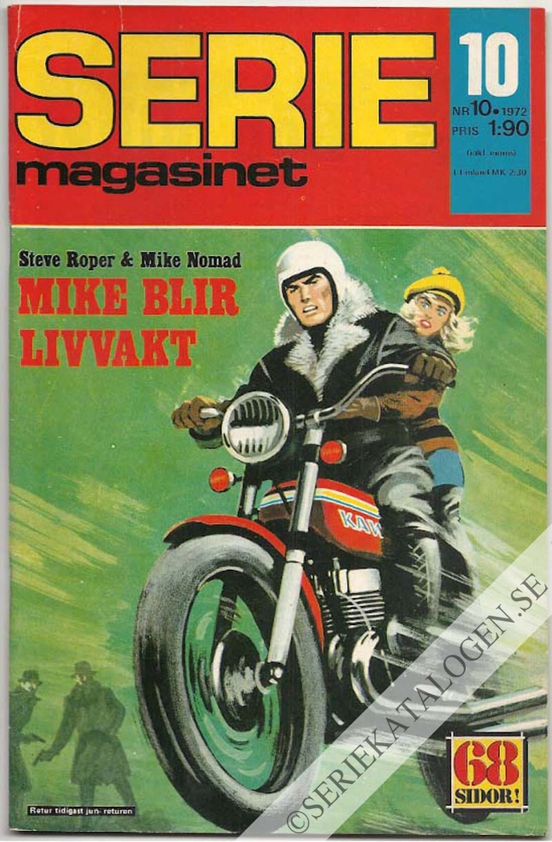 Framsida på Seriemagasinet #10 (1972)