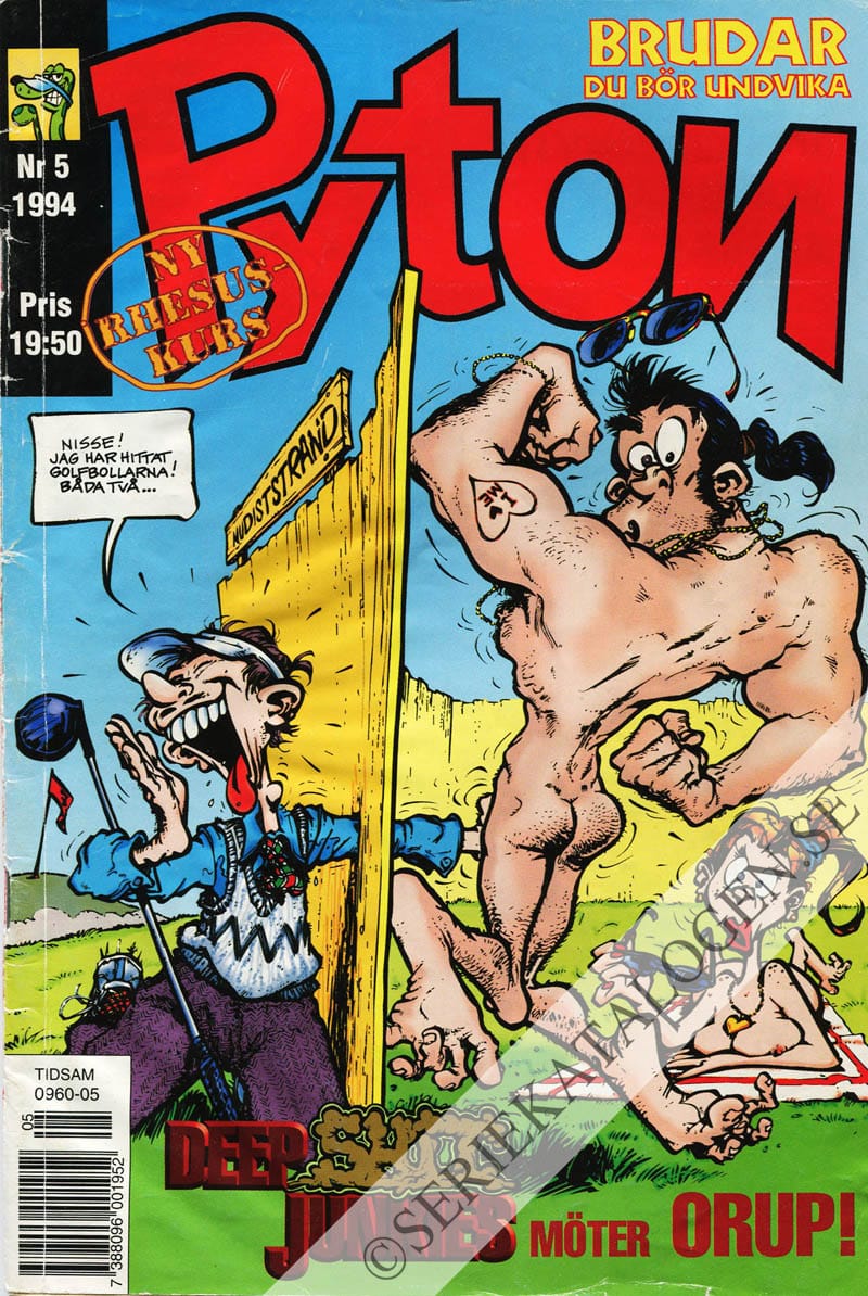 Framsida på Pyton #5 (1994)