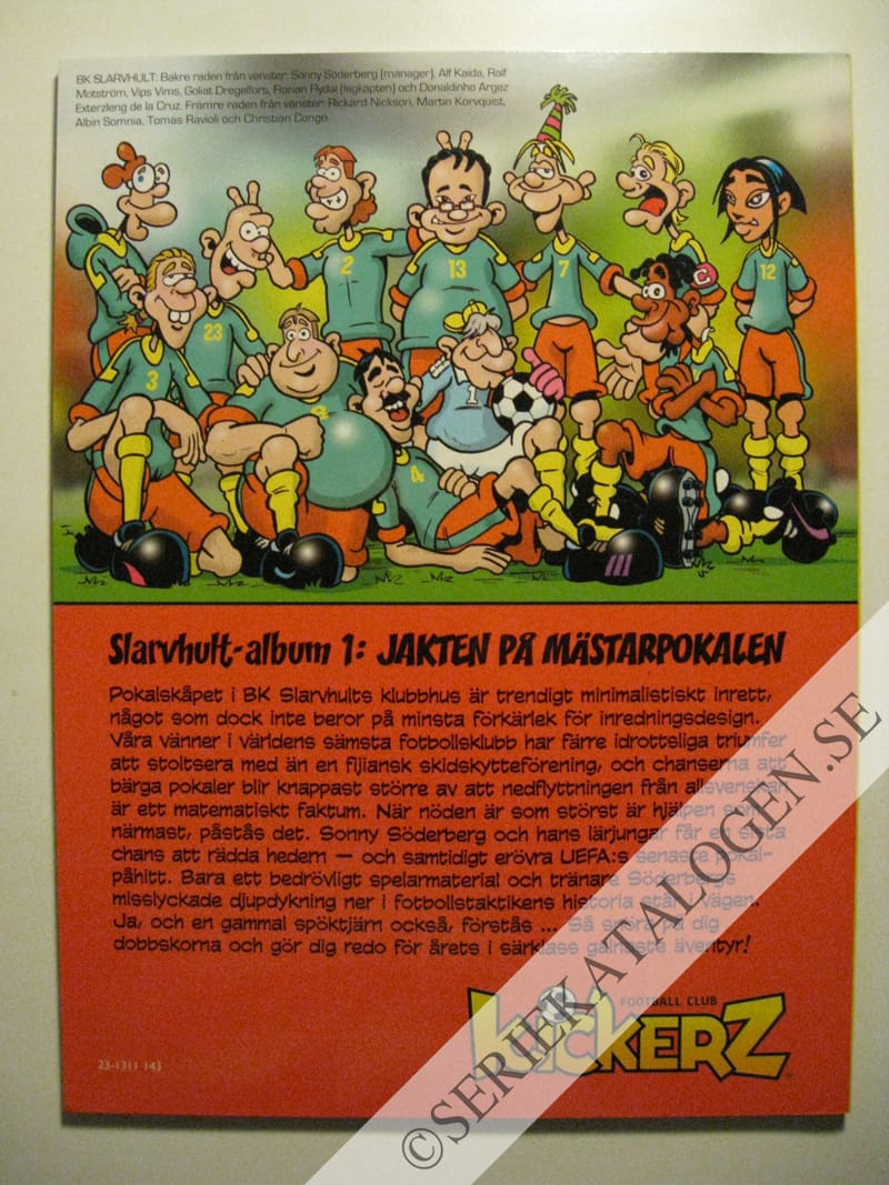Baksida på Jakten på mästarpokalen (2013)