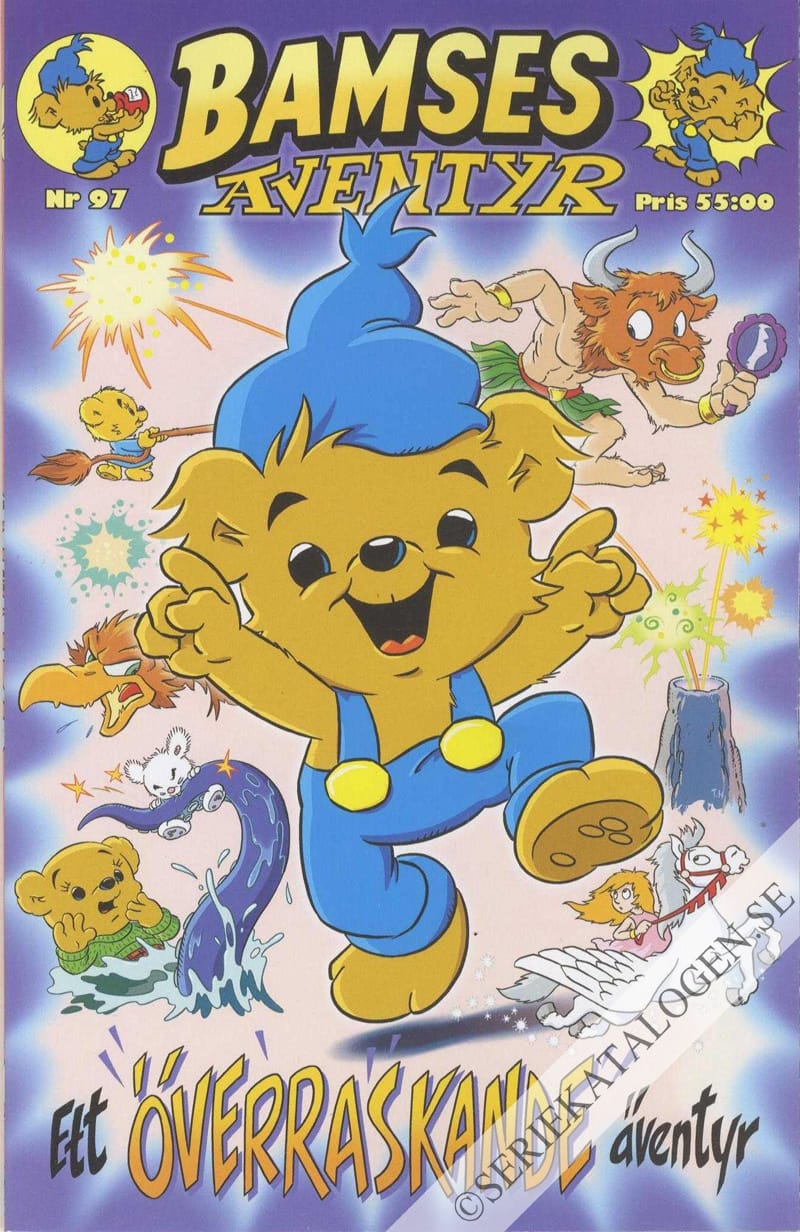 Framsida på Bamses äventyr Ett överraskande äventyr (2022)