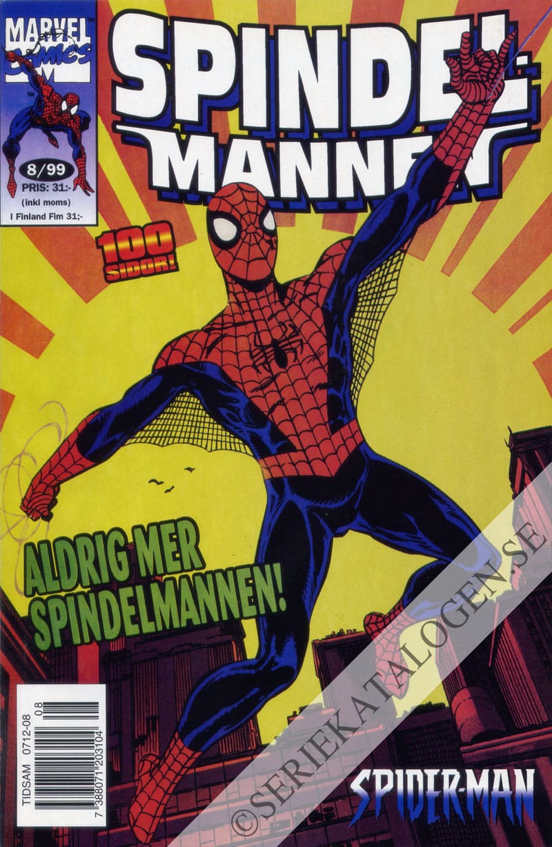 Framsida på Spindelmannen #8 (1999)