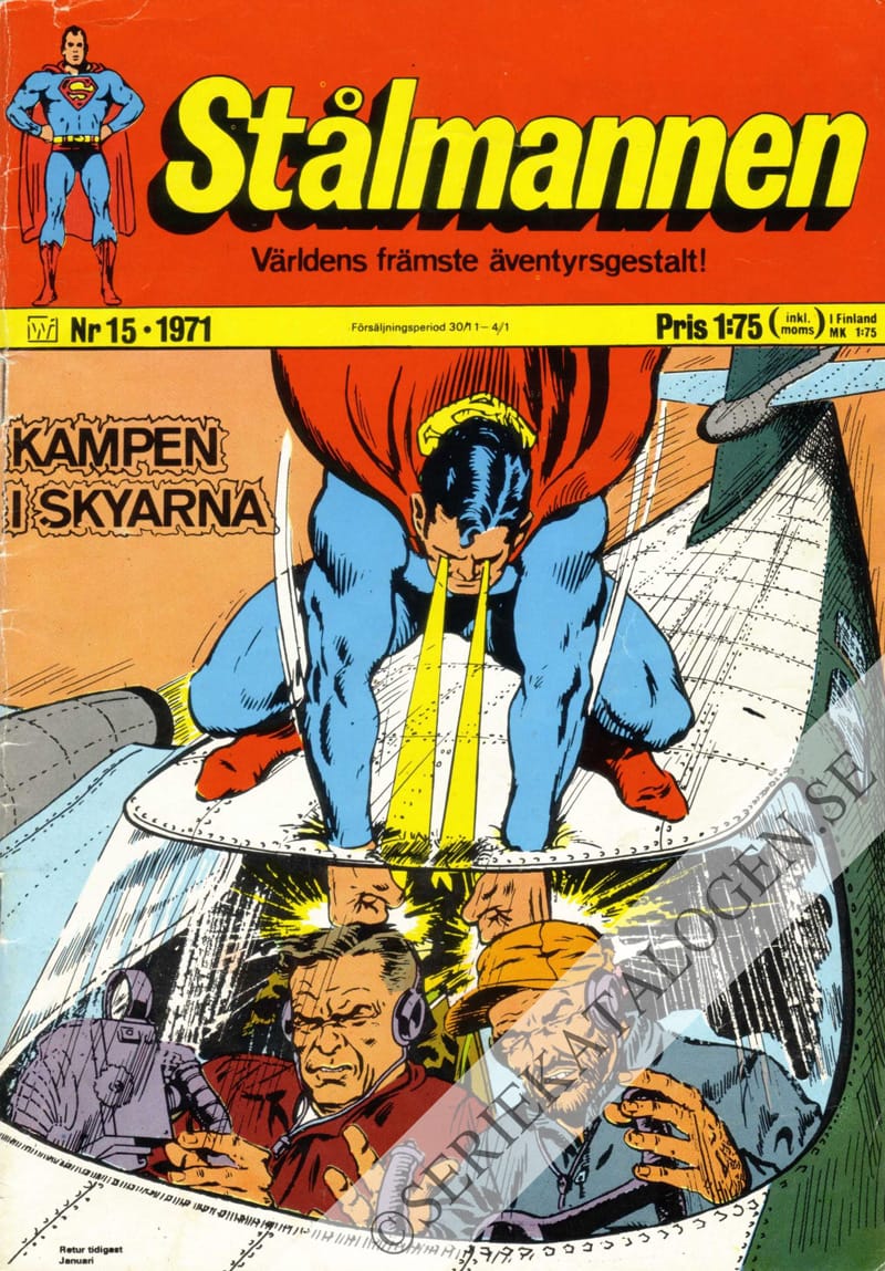 Framsida på Stålmannen #15 (1971)