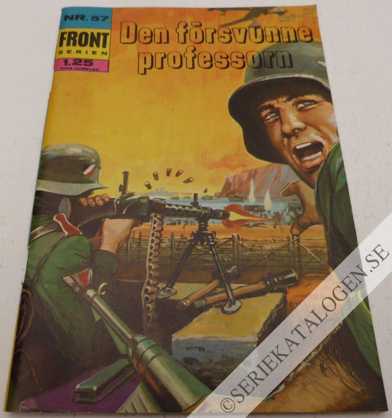 Framsida på Frontserien Den försvunne professorn (1969)