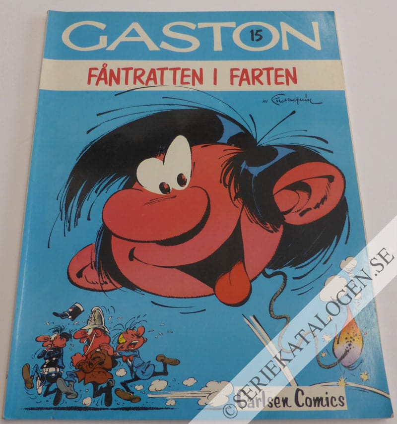 Framsida på Gaston Fåntratten i farten (1984)
