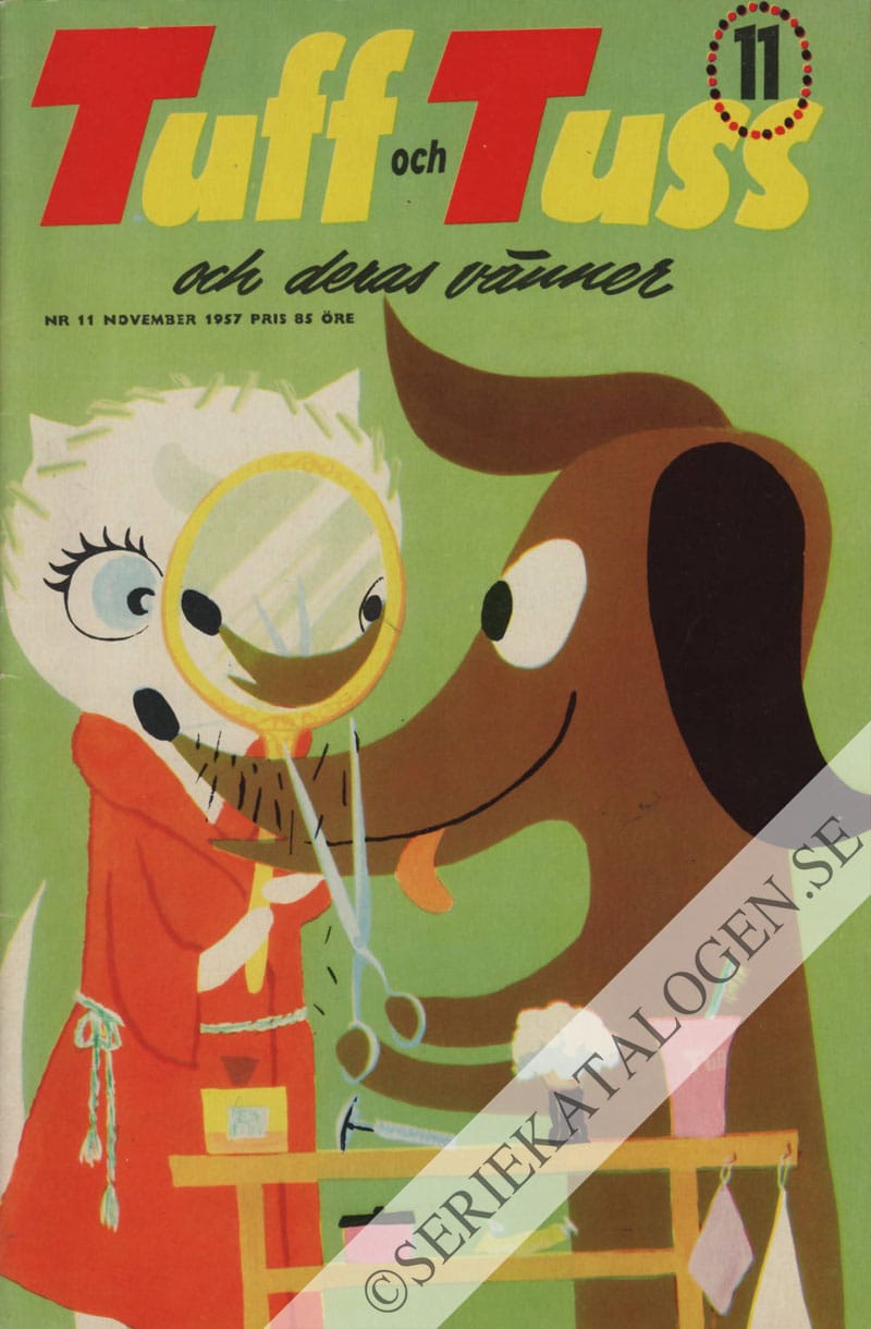 Framsida på Tuff och Tuss och deras vänner #11 (1957)