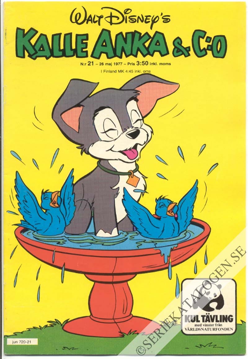 Framsida på Kalle Anka & C:o #21 (1977)
