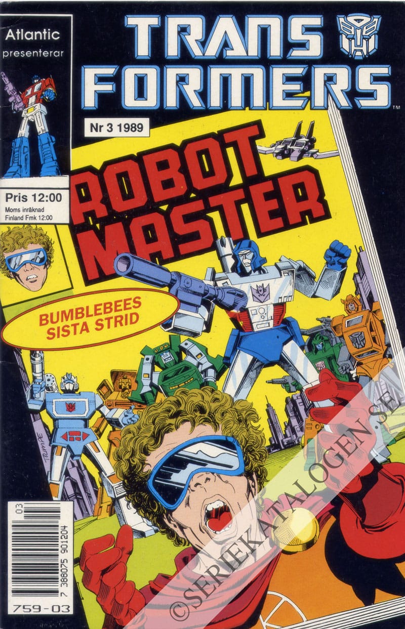 Framsida på Transformers #3 (1989)