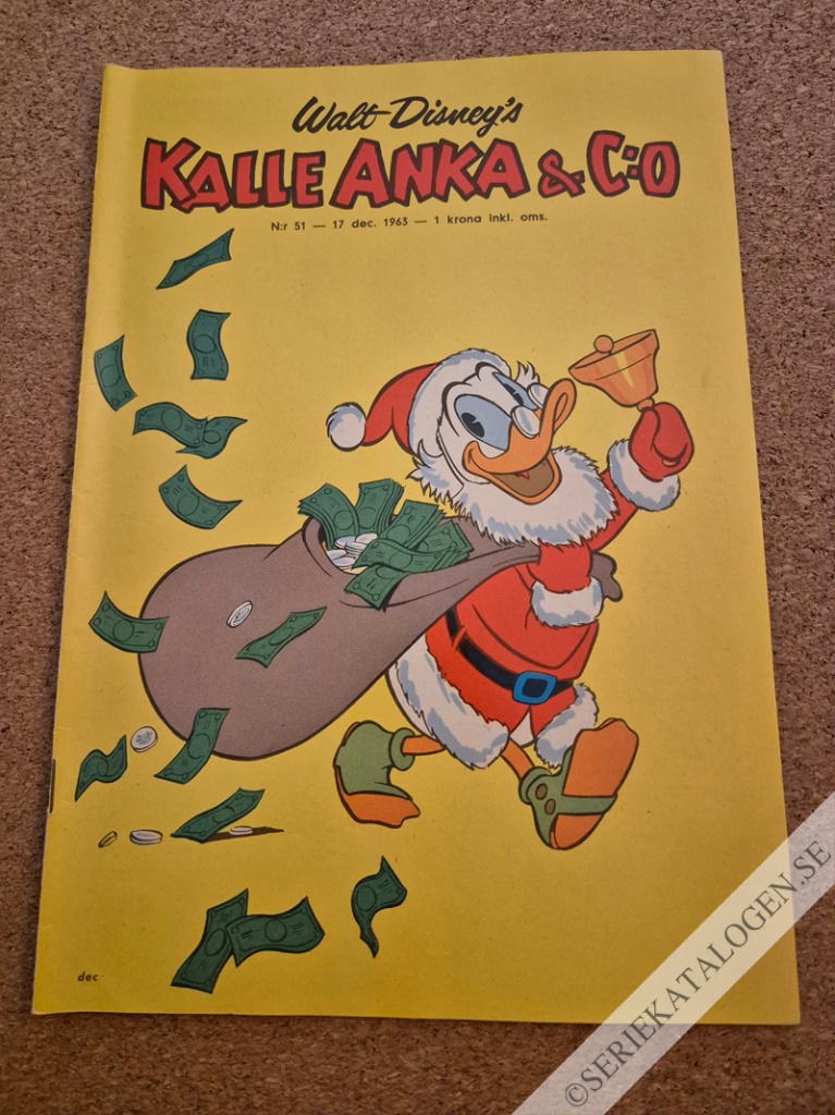 Framsida på Kalle Anka & C:o #51 (1963)