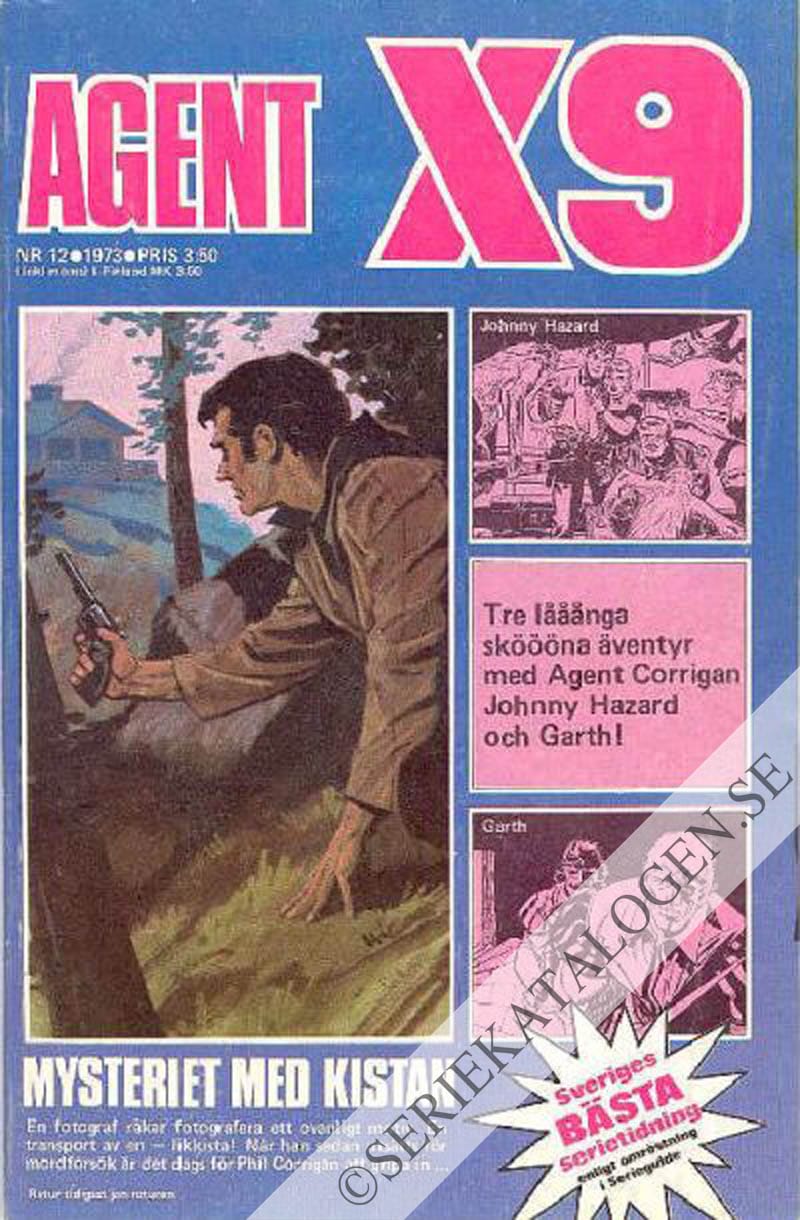 Framsida på Agent X9 #12 (1973)