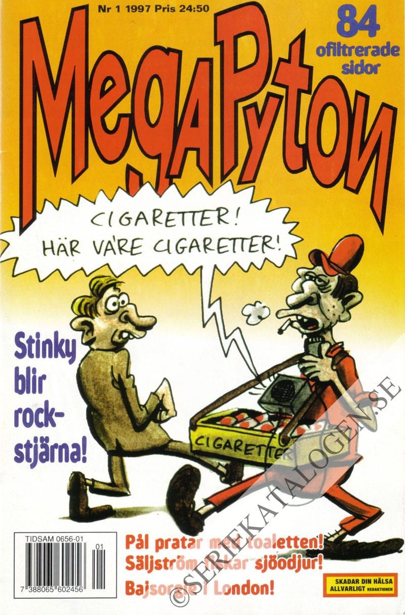 Framsida på MegaPyton #1 (1997)