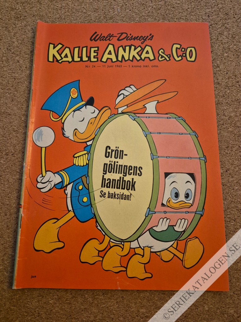 Framsida på Kalle Anka & C:o #24 (1963)