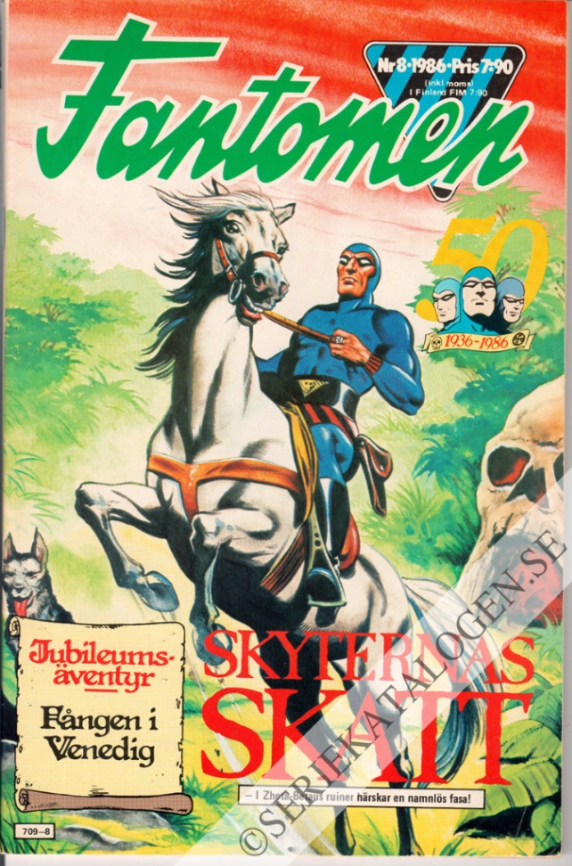Framsida på Fantomen #8 (1986)