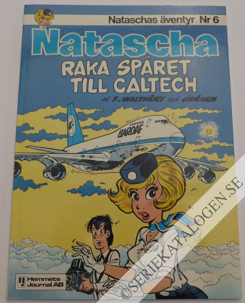 Framsida på Nataschas äventyr Raka spåret till Caltech, del 1 (1982)