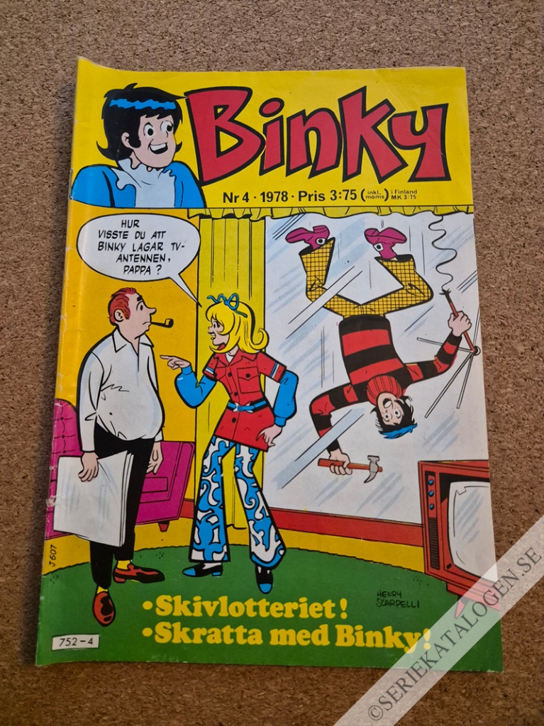 Framsida på Binky #4 (1978)