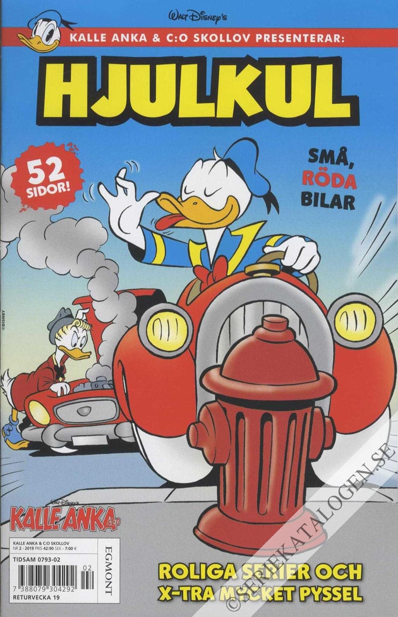 Framsida på Kalle Anka & C:o - Skollov Kalle Anka & C:o skollov presenterar: Hjulkul (2019)