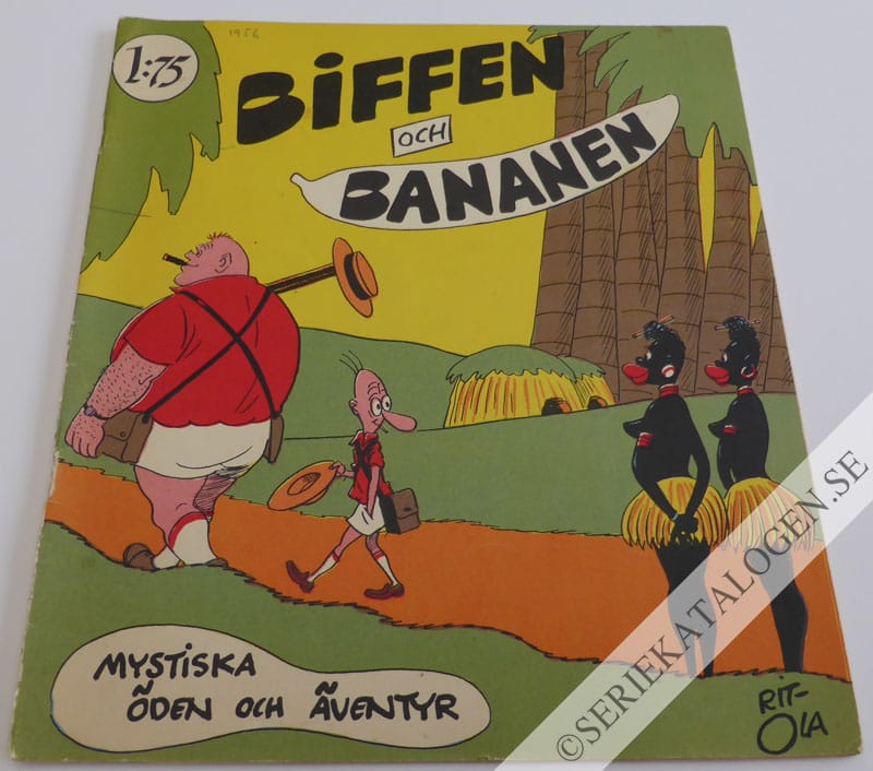 Framsida på Biffen och Bananen Mystiska öden och äventyr (1956)