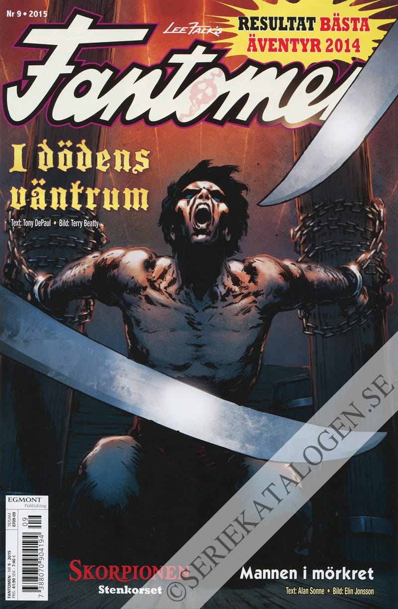 Framsida på Fantomen #9 (2015)