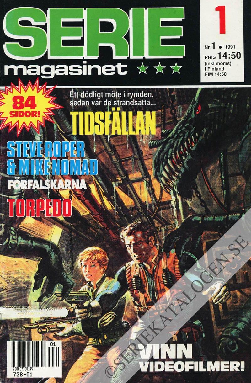 Framsida på Seriemagasinet #1 (1991)