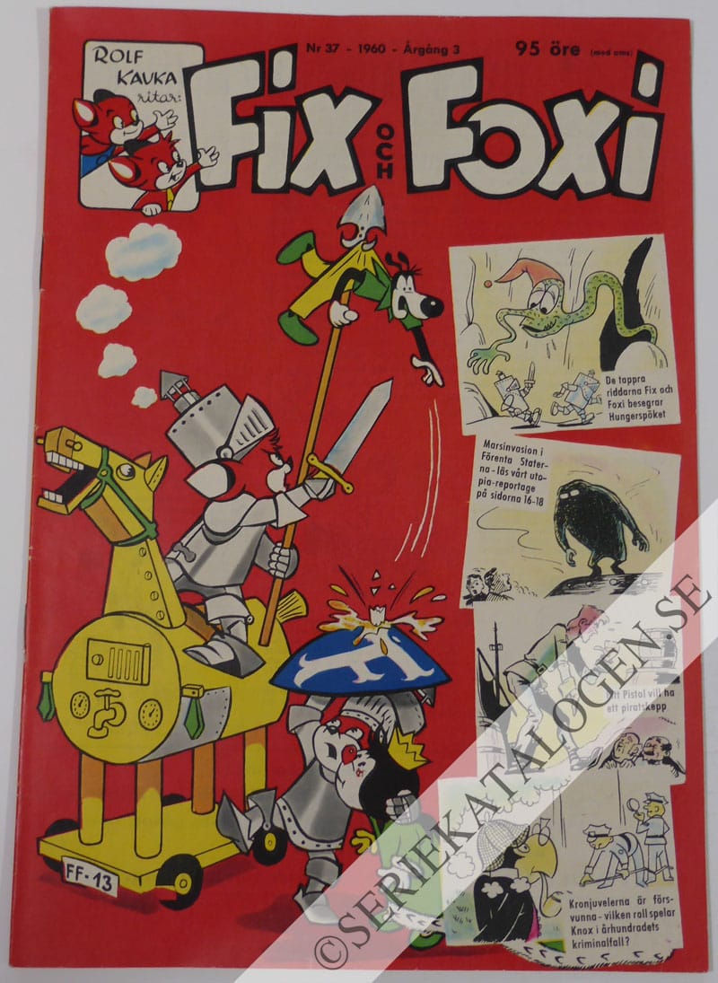 Framsida på Fix och Foxi #37 (1960)