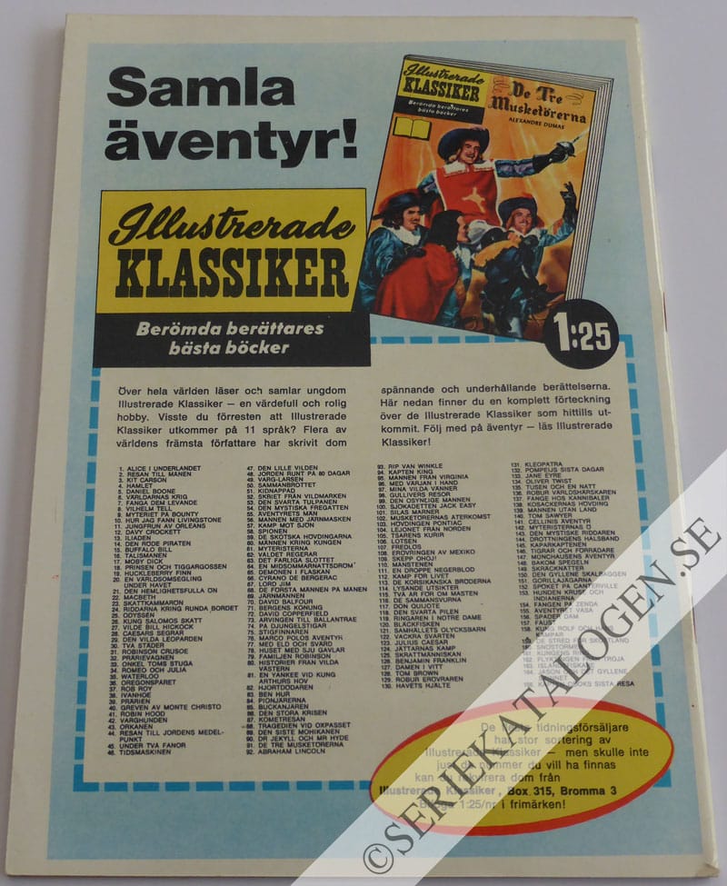 Baksida på Skriet från vildmarken (1964)