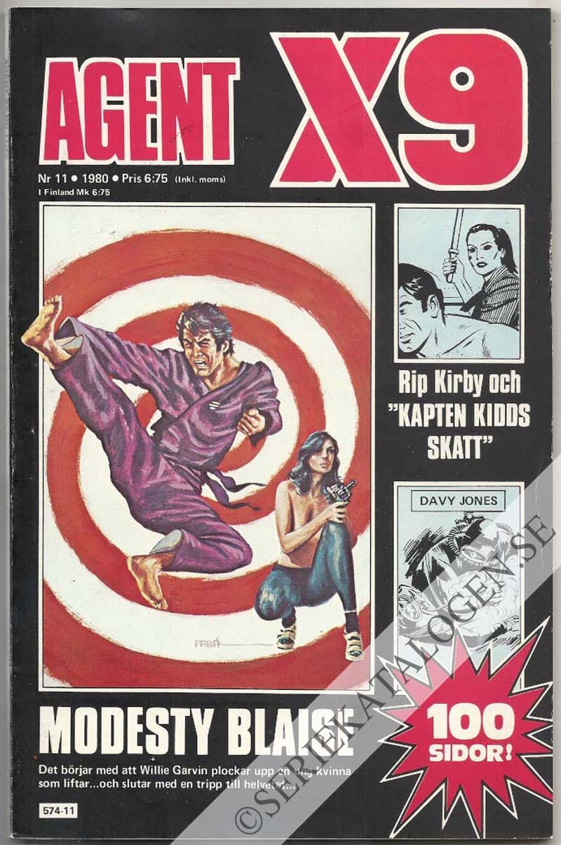 Framsida på Agent X9 #11 (1980)