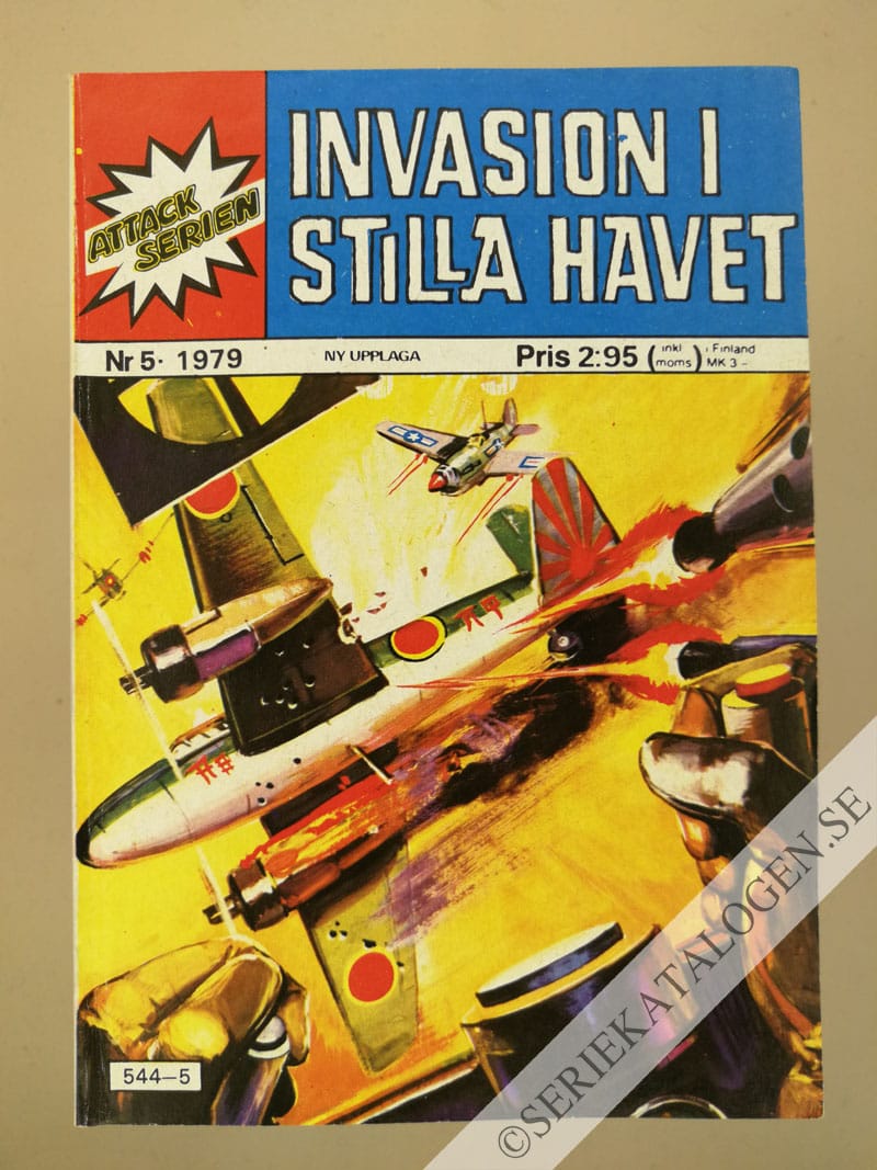 Framsida på Attackserien Invasion i Stilla Havet (1979)