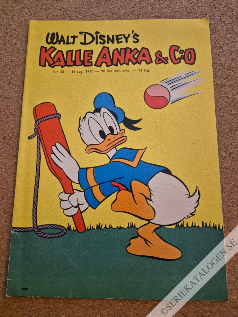 Framsida på Kalle Anka & C:o #33 (1960)